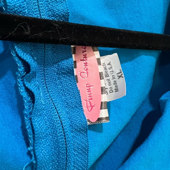 COPY - Pinup Couture Erin Wiggle dress in XL cobalt blue - Picture 3 of 6